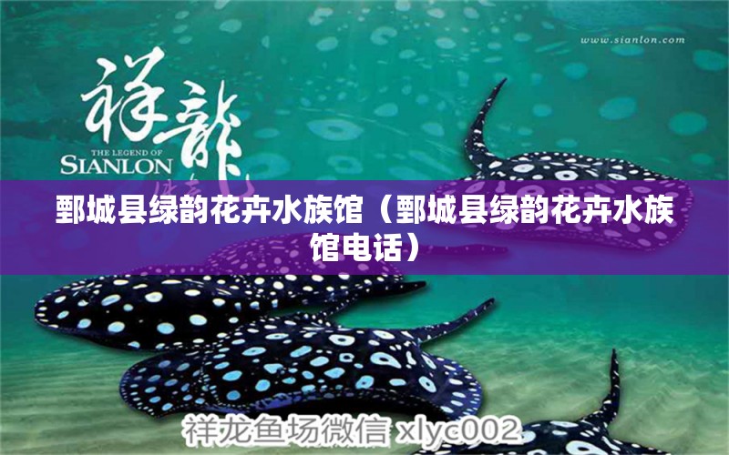 鄄城縣綠韻花卉水族館（鄄城縣綠韻花卉水族館電話） 全國(guó)水族館企業(yè)名錄