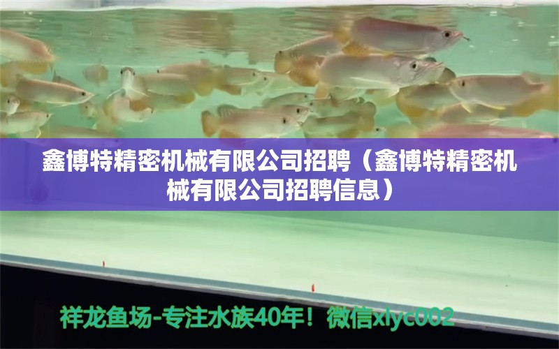 鑫博特精密機械有限公司招聘（鑫博特精密機械有限公司招聘信息） 博特水族