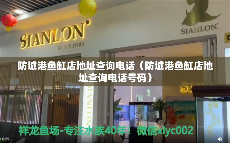 防城港魚缸店地址查詢電話（防城港魚缸店地址查詢電話號碼） 三色錦鯉魚