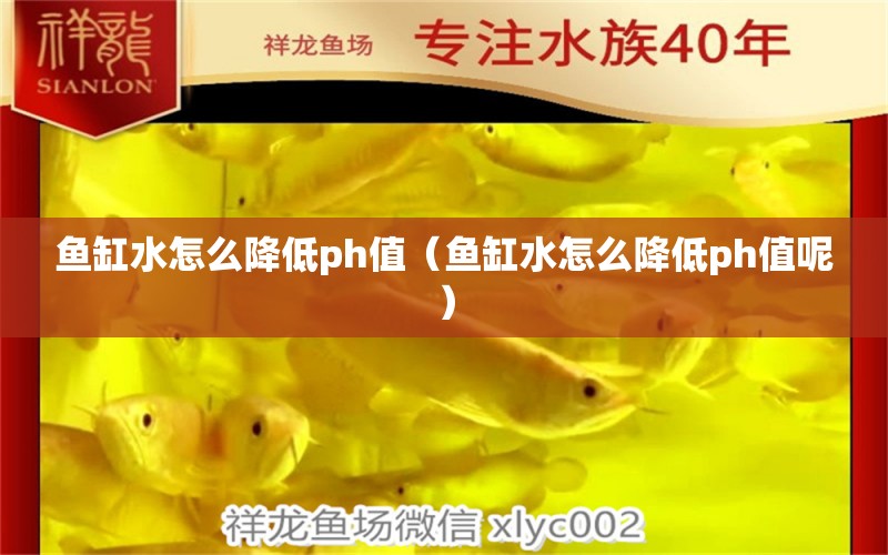 魚缸水怎么降低ph值（魚缸水怎么降低ph值呢）