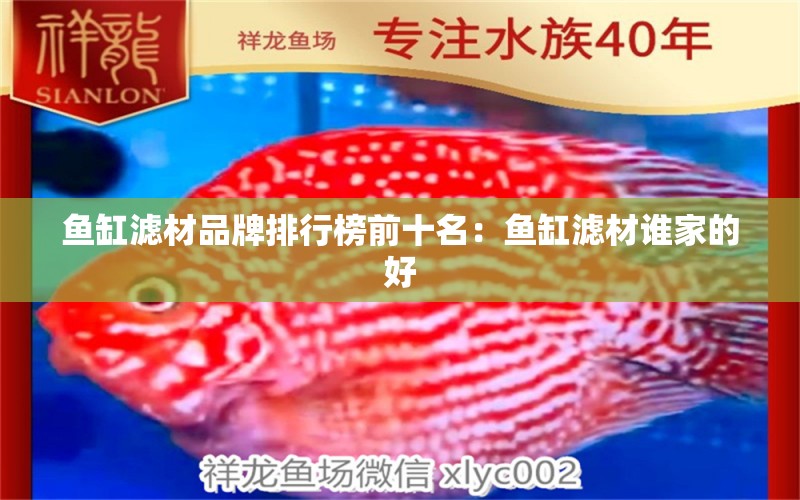 魚缸濾材品牌排行榜前十名：魚缸濾材誰家的好 廣州龍魚批發(fā)市場