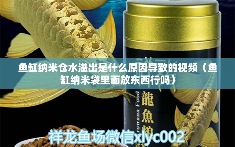 魚缸納米倉水溢出是什么原因?qū)е碌囊曨l（魚缸納米袋里面放東西行嗎）