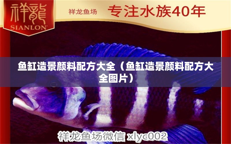 魚缸造景顏料配方大全（魚缸造景顏料配方大全圖片）