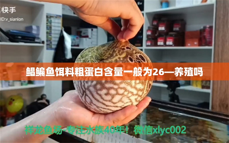 鯧鳊魚餌料粗蛋白含量一般為26—養(yǎng)殖嗎