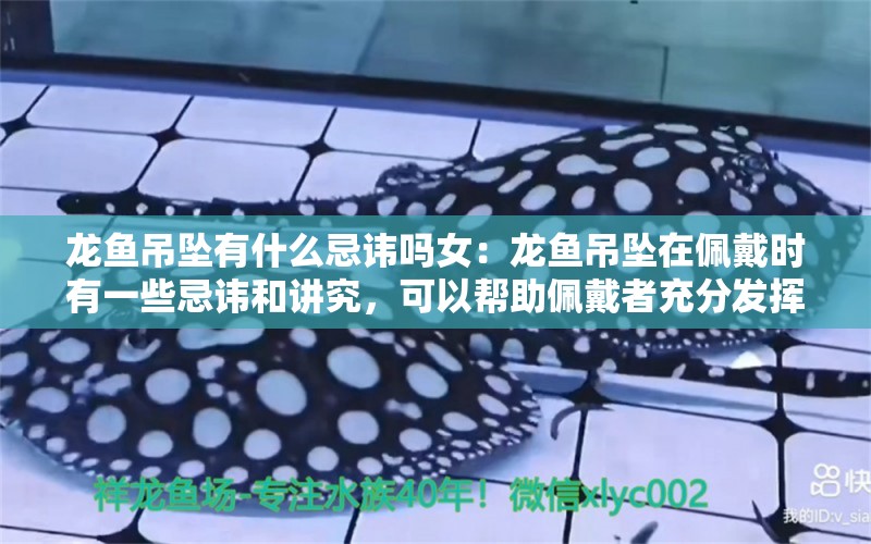 龍魚(yú)吊墜有什么忌諱嗎女：龍魚(yú)吊墜在佩戴時(shí)有一些忌諱和講究，可以幫助佩戴者充分發(fā)揮吊墜的吉祥效果 龍魚(yú)百科 第2張