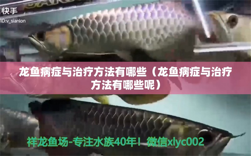 龍魚病癥與治療方法有哪些（龍魚病癥與治療方法有哪些呢）