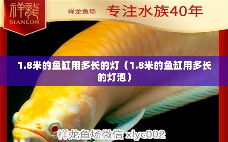 1.8米的魚缸用多長(zhǎng)的燈（1.8米的魚缸用多長(zhǎng)的燈泡）