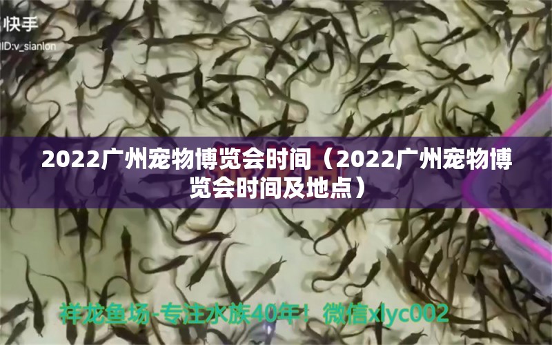 2022廣州寵物博覽會(huì)時(shí)間（2022廣州寵物博覽會(huì)時(shí)間及地點(diǎn)）