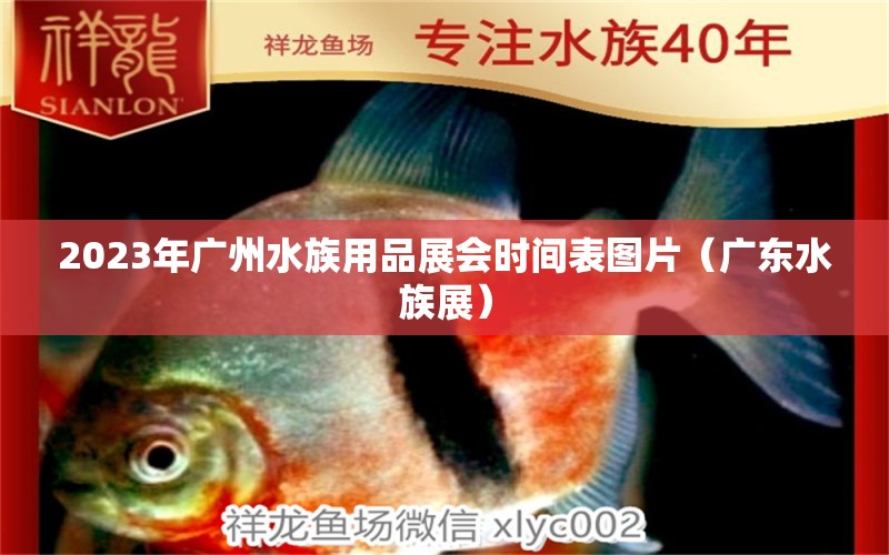 2023年廣州水族用品展會時間表圖片（廣東水族展）