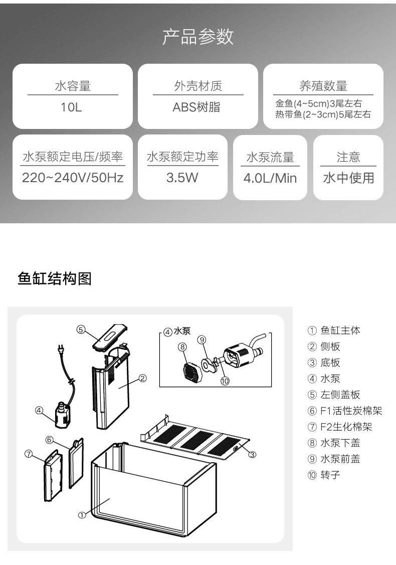 百因美魚缸水族箱懶人免換水生態(tài)水草小魚缸辦公室造景玻璃客廳家用小型桌面迷你金魚缸 魚缸/水族箱 第119張