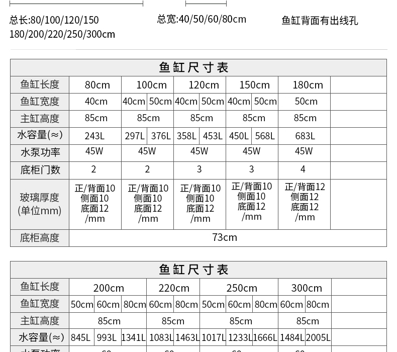 歐庭龍魚缸水族箱超白木紋家用客廳生態(tài)金魚缸大型底過濾免換水 魚缸/水族箱 第63張