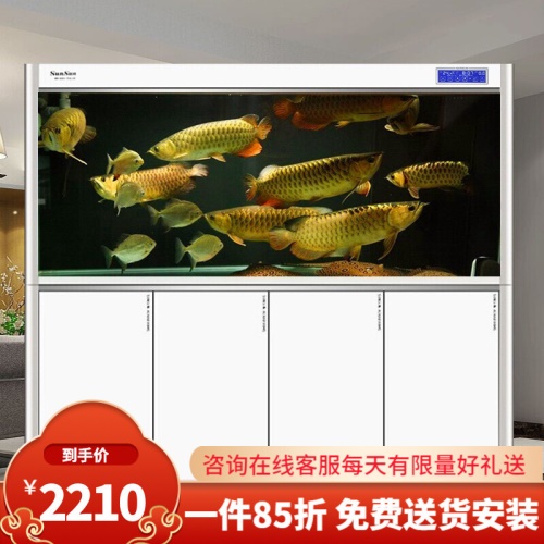 （免費(fèi)入戶安裝破損包賠）全新升級(jí)森森超白魚缸大型魚缸水族箱中型生態(tài)魚缸底濾金魚缸 魚缸/水族箱 第9張