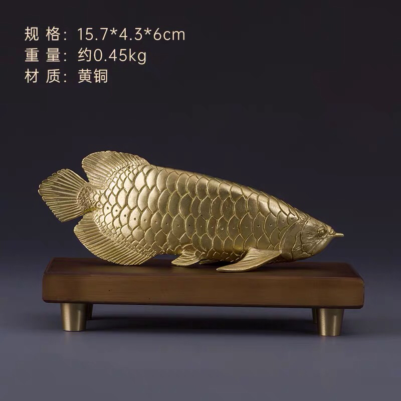 亞洲龍魚銅金擺件工藝品 巴西亞魚苗 第3張