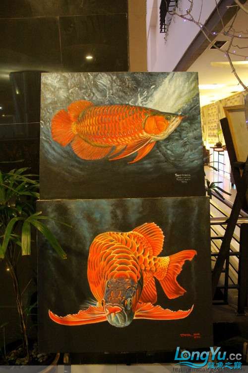 紅龍畫作 大湖紅龍魚 第5張