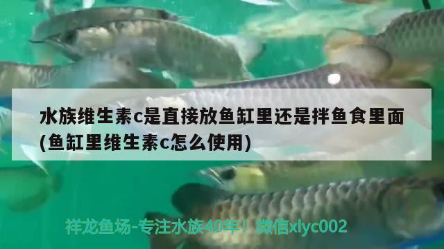 水族維生素c是直接放魚缸里還是拌魚食里面(魚缸里維生素c怎么使用) 女王大帆魚