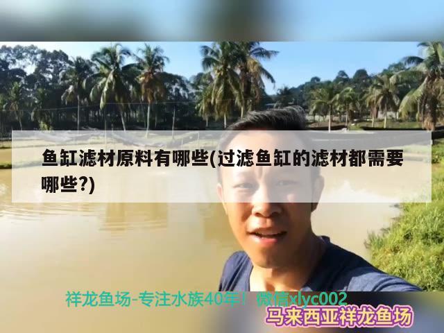 魚缸濾材原料有哪些(過濾魚缸的濾材都需要哪些?)