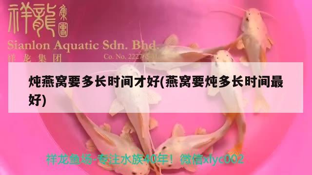 燉燕窩要多長(zhǎng)時(shí)間才好(燕窩要燉多長(zhǎng)時(shí)間最好) 馬來西亞燕窩