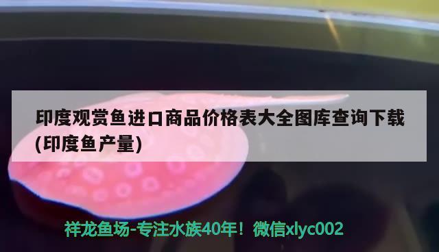 印度觀賞魚進口商品價格表大全圖庫查詢下載(印度魚產(chǎn)量)