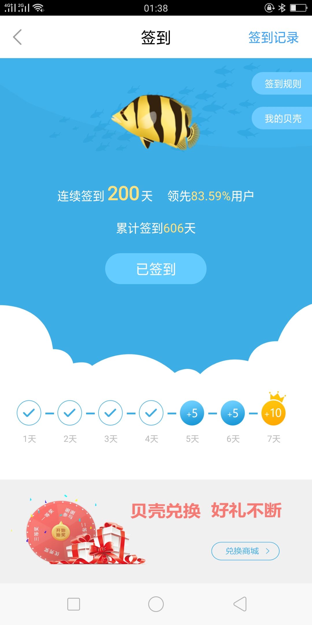 連續(xù)簽到200天了[touxiao] 觀賞魚(yú)論壇 第1張