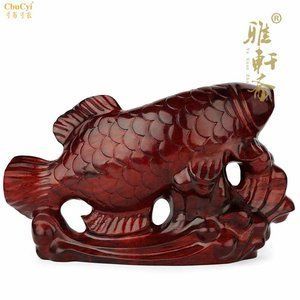 紅木金龍魚(yú)擺件大號(hào)的