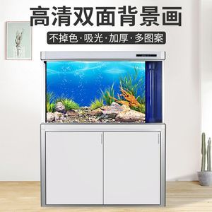 森森魚缸背景畫粘貼方法 森森魚缸