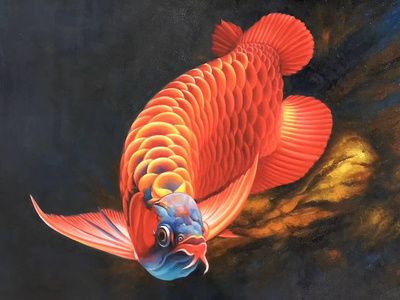 客廳掛紅龍魚畫好嗎：客廳掛紅龍魚畫寓意吉祥富有活力和繁榮