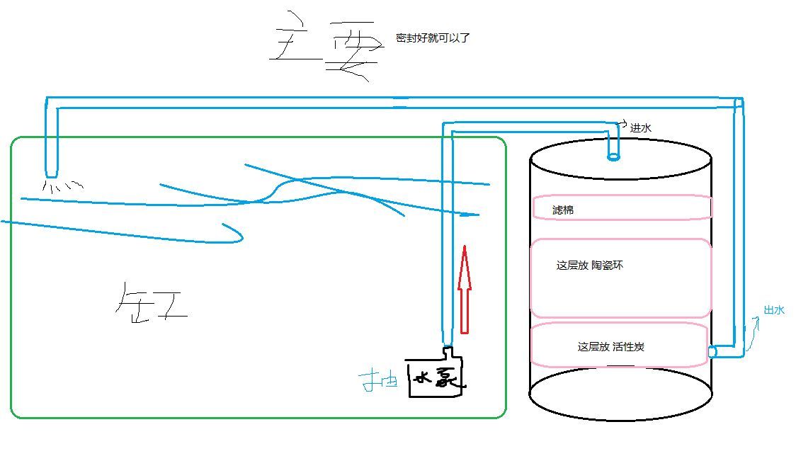 不用電的魚缸水循環(huán)怎么做：不用電的魚缸水循環(huán)可以通過手動操作來實(shí)現(xiàn) 魚缸百科 第1張