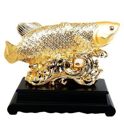 飾品金龍魚(yú)怎樣擺放好看：飾品金龍魚(yú)的擺放不僅是一個(gè)風(fēng)水問(wèn)題，也是一個(gè)風(fēng)水問(wèn)題 龍魚(yú)百科 第1張