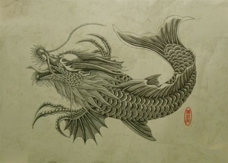 紋身龍頭魚有什么講究嗎：紋身龍頭魚有什么講究， 龍魚百科 第1張