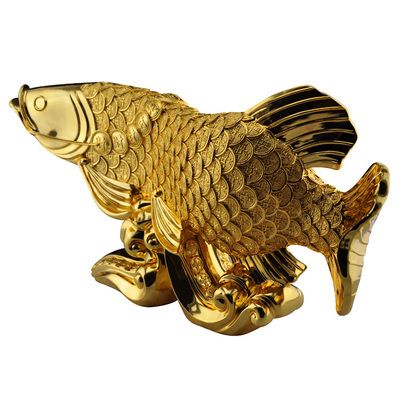 金龍魚(yú)擺件的寓意與象征：金龍魚(yú)擺件寓意與象征 龍魚(yú)百科 第2張