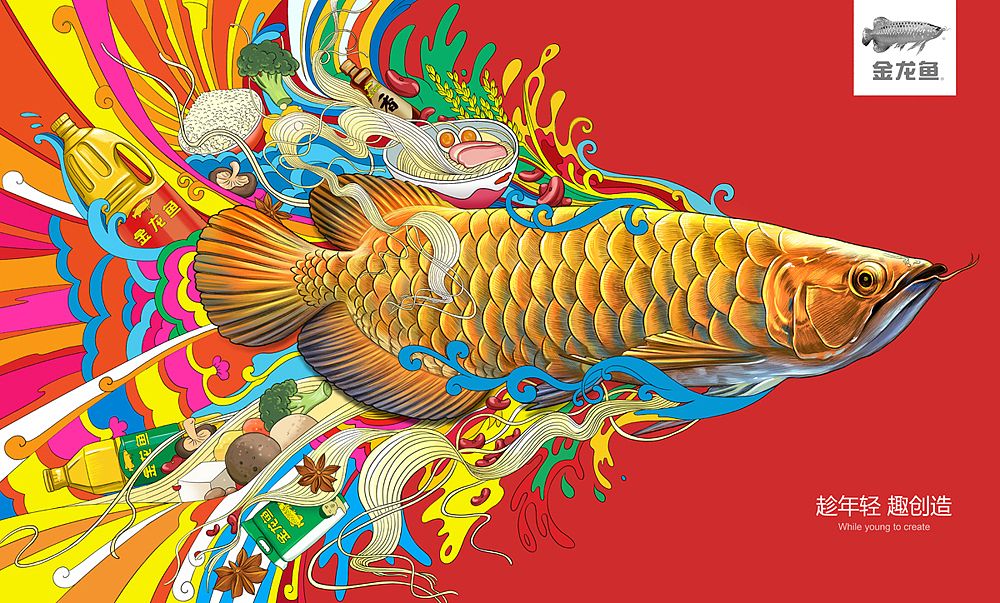 金龍魚墻繪：金龍魚墻繪是什么？