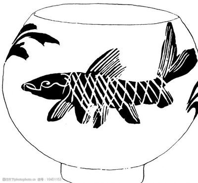 金魚(yú)魚(yú)缸簡(jiǎn)筆畫(huà)的繪畫(huà)方法：畫(huà)魚(yú)缸和魚(yú)的簡(jiǎn)筆畫(huà)可以分為以下幾個(gè)步驟你需要準(zhǔn)備 魚(yú)缸百科 第1張