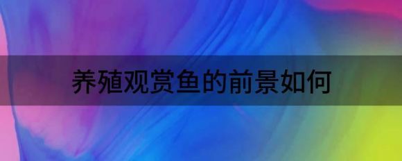 觀賞魚行業(yè)的發(fā)展方向和趨勢（中國觀賞魚市場的競爭格局全球觀賞魚市場的競爭格局） 觀賞魚論壇 第4張