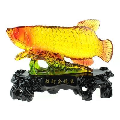 金龍魚擺件魚嘴朝向門好不好：招財(cái)金龍魚擺件招財(cái)怎么擺放