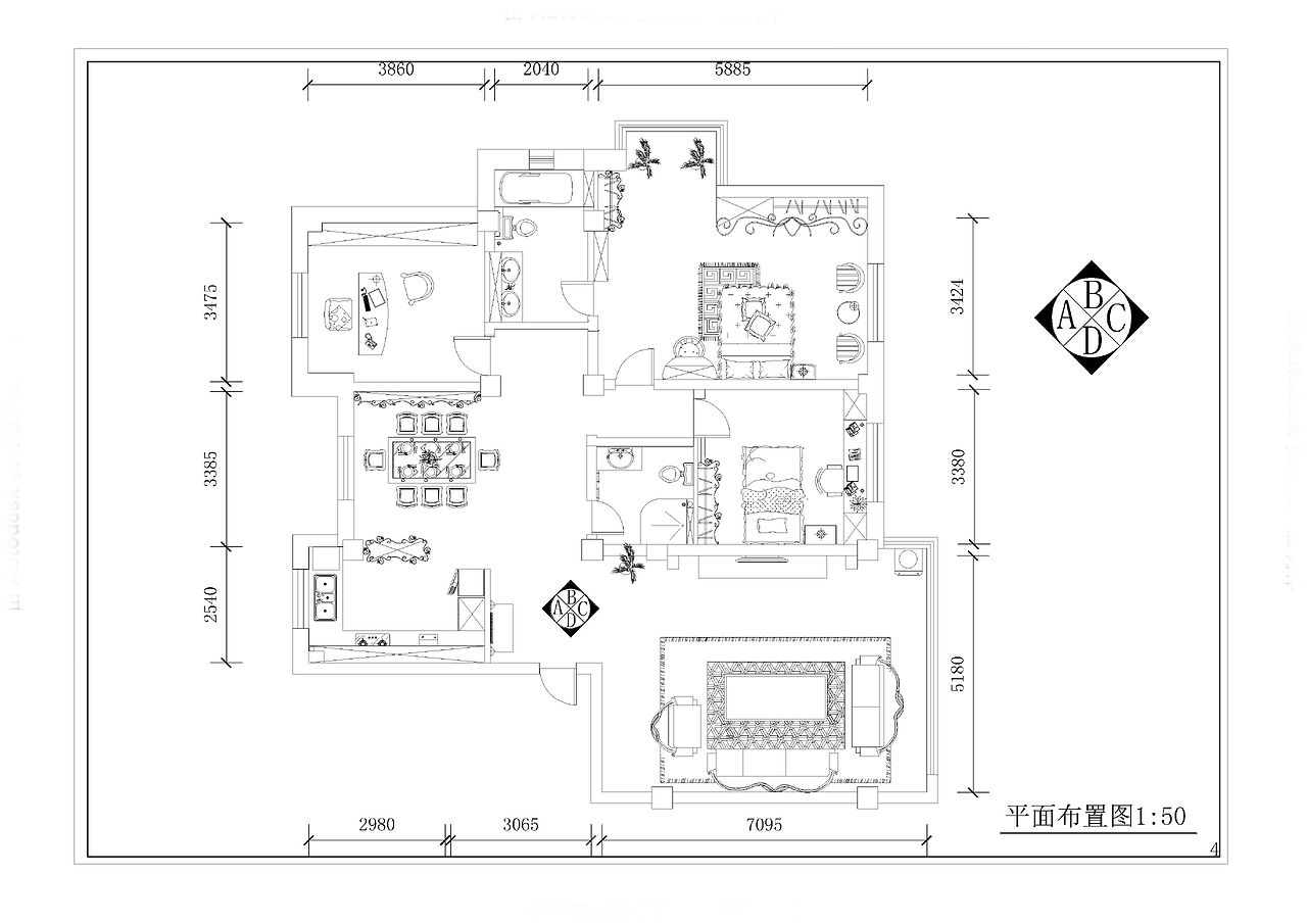 魚缸的設(shè)計與布置圖片大全（cad魚缸室內(nèi)設(shè)計平面圖） 魚缸風(fēng)水 第1張