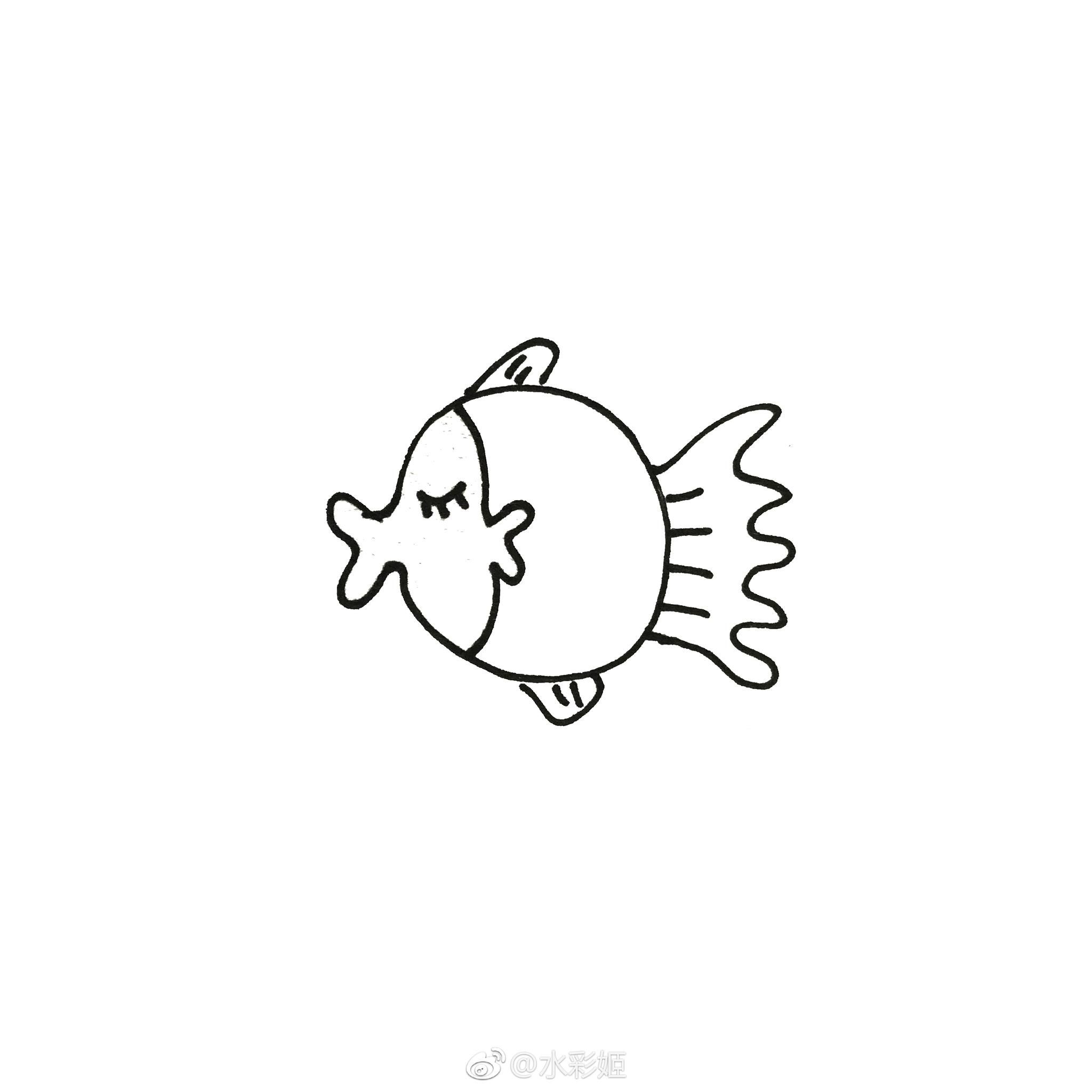 魚缸圖片簡(jiǎn)筆畫可愛（可愛的魚缸簡(jiǎn)筆畫） 魚缸百科 第5張