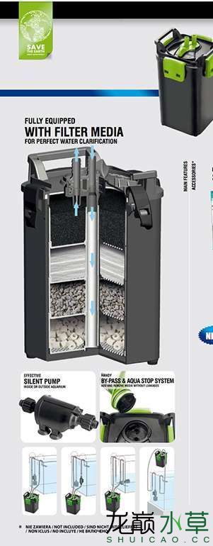 不斷電換濾材試用歐洲AQUAEL伊爾MK800過濾桶 羅漢魚 第12張