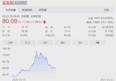 金龍魚股份價格，金龍魚4月15日漲幅2.05% 龍魚百科 第3張