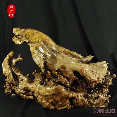 木雕金龍魚擺件，木雕金龍魚擺件的養(yǎng)護(hù)方法， 龍魚百科 第5張