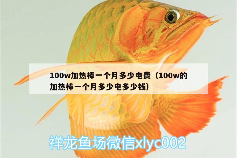 100w加熱棒一個(gè)月多少電費(fèi)（100w的加熱棒一個(gè)月多少電多少錢）