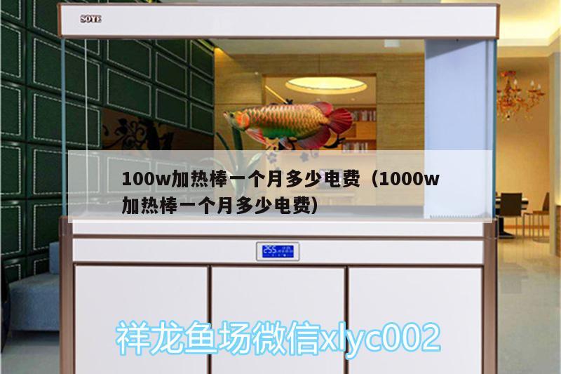 100w加熱棒一個月多少電費（1000w加熱棒一個月多少電費） 申古三間魚 第3張