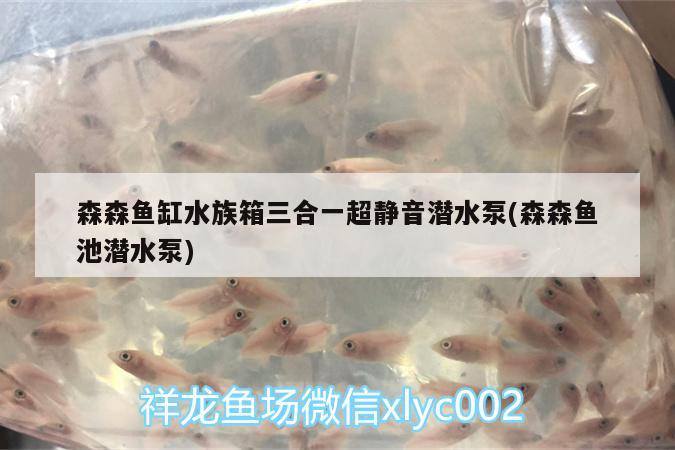 森森魚缸水族箱三合一超靜音潛水泵(森森魚池潛水泵) 魚缸/水族箱