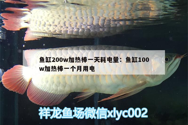 魚(yú)缸200w加熱棒一天耗電量:魚(yú)缸100w加熱棒一個(gè)月用電