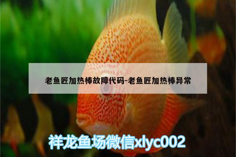 老魚匠加熱棒故障代碼:老魚匠加熱棒異常 老魚匠