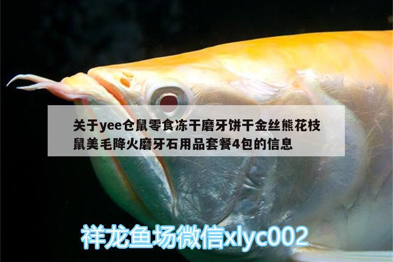 關于yee倉鼠零食凍干磨牙餅干金絲熊花枝鼠美毛降火磨牙石用品套餐4包的信息