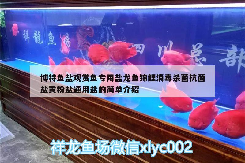 博特魚鹽觀賞魚專用鹽龍魚錦鯉消毒殺菌抗菌鹽黃粉鹽通用鹽的簡單介紹 博特水族