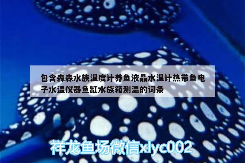 包含森森水族溫度計養(yǎng)魚液晶水溫計熱帶魚電子水溫儀器魚缸水族箱測溫的詞條 魚缸/水族箱