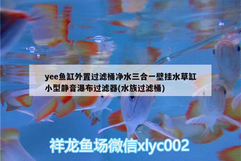 yee魚缸外置過濾桶凈水三合一壁掛水草缸小型靜音瀑布過濾器(水族過濾桶)