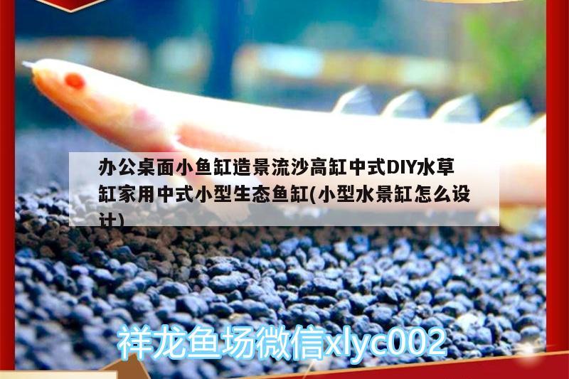 辦公桌面小魚缸造景流沙高缸中式DIY水草缸家用中式小型生態(tài)魚缸(小型水景缸怎么設(shè)計)