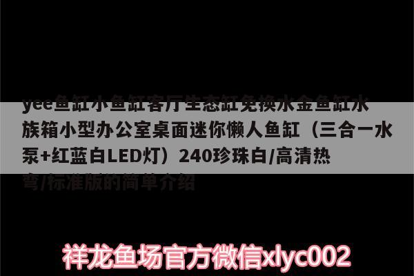 yee魚缸小魚缸客廳生態(tài)缸免換水金魚缸水族箱小型辦公室桌面迷你懶人魚缸（三合一水泵+紅藍(lán)白LED燈）240珍珠白/高清熱彎/標(biāo)準(zhǔn)版的簡(jiǎn)單介紹 yee